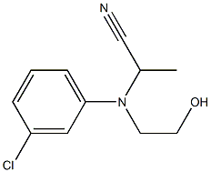 N-(1-Cyanoethyl)-N-(2-hydroxyethyl)-m-chloroaniline 구조식 이미지