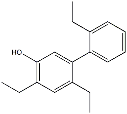 4,6-Diethyl-3-(2-ethylphenyl)phenol 구조식 이미지