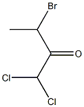 1,1-Dichloro-3-bromo-2-butanone Structure