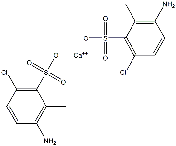 Bis(3-amino-6-chloro-2-methylbenzenesulfonic acid)calcium salt 구조식 이미지