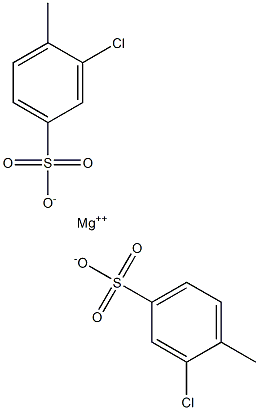 Bis(3-chloro-4-methylbenzenesulfonic acid)magnesium salt Structure