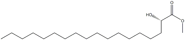 [S,(+)]-2-Hydroxyoctadecanoic acid methyl ester 구조식 이미지