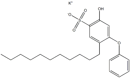 5-Hydroxy-2-undecyl[oxybisbenzene]-4-sulfonic acid potassium salt Structure