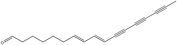 Heptadeca-7,9-diene-11,13,15-triynal 구조식 이미지