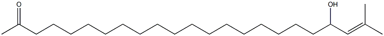 20-Hydroxy-22-methyl-21-tricosen-2-one Structure