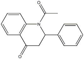 1-Acetyl-2-phenyl-1,2,3,4-tetrahydroquinoline-4-one 구조식 이미지