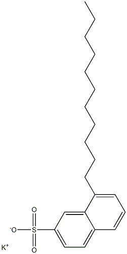 8-Undecyl-2-naphthalenesulfonic acid potassium salt Structure