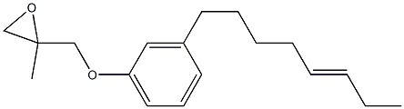 3-(5-Octenyl)phenyl 2-methylglycidyl ether Structure