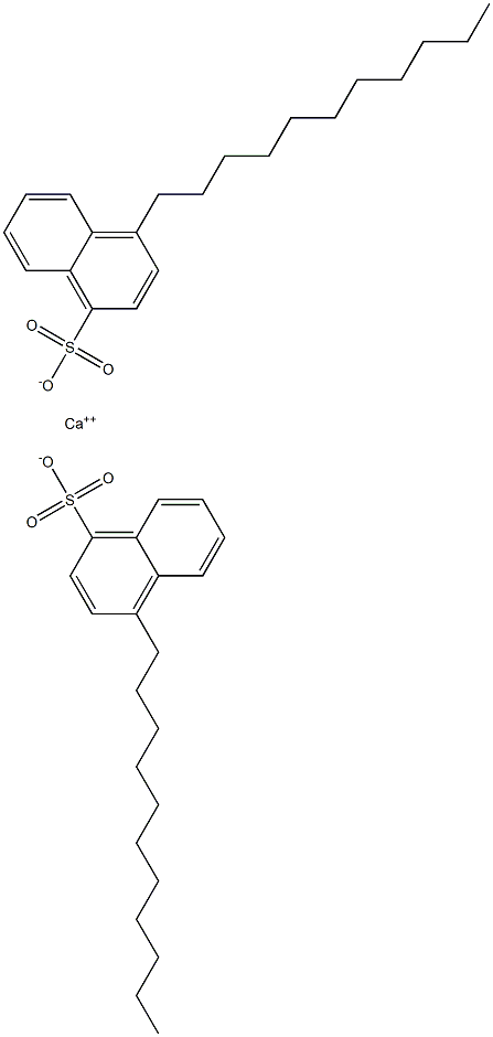 Bis(4-undecyl-1-naphthalenesulfonic acid)calcium salt 구조식 이미지