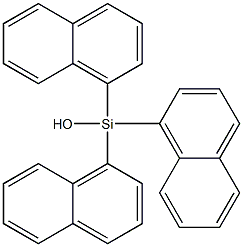 Tris(1-naphtyl)silanol Structure