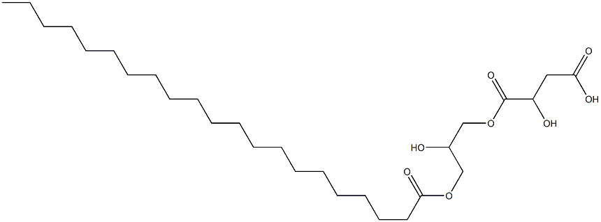 D-Malic acid hydrogen 1-(2-hydroxy-3-henicosanoyloxypropyl) ester 구조식 이미지