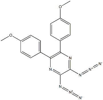 2,3-Diazido-5,6-bis(4-methoxyphenyl)pyrazine Structure