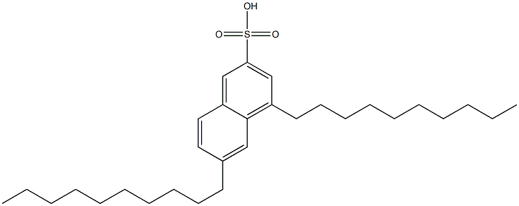 4,6-Didecyl-2-naphthalenesulfonic acid Structure