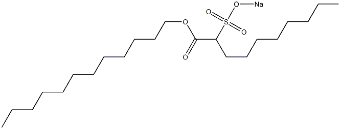 2-(Sodiosulfo)decanoic acid dodecyl ester 구조식 이미지