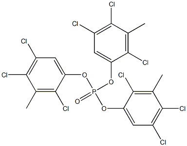 Phosphoric acid tris(2,4,5-trichloro-3-methylphenyl) ester 구조식 이미지