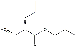 (2S,3S)-3-Hydroxy-2-propylbutyric acid propyl ester Structure