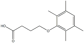 4-(2,3,5,6-Tetramethylphenoxy)butyric acid 구조식 이미지