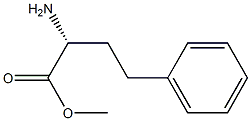 [R,(-)]-2-Amino-4-phenylbutyric acid methyl ester 구조식 이미지