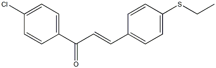 4-((Ethylthio))-4'-chlorochalcone 구조식 이미지