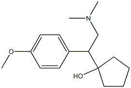 1-[1-(4-Methoxyphenyl)-2-dimethylaminoethyl]cyclopentanol 구조식 이미지