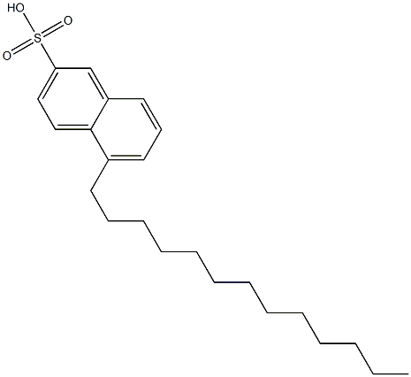 5-Tridecyl-2-naphthalenesulfonic acid Structure