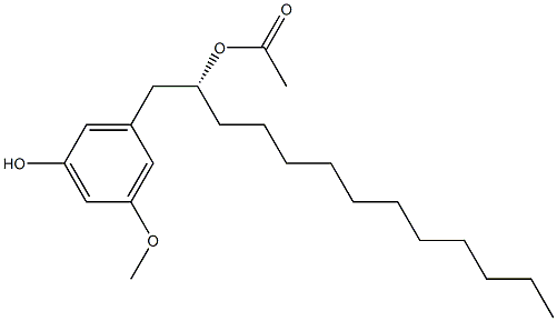 3-[(2R)-2-Acetoxytridecyl]-5-methoxyphenol Structure