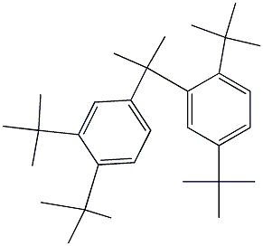 2-(2,5-Di-tert-butylphenyl)-2-(3,4-di-tert-butylphenyl)propane 구조식 이미지