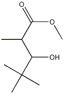 3-Hydroxy-2,4,4-trimethylpentanoic acid methyl ester 구조식 이미지