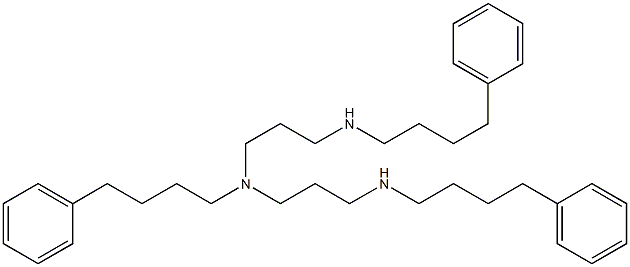 N,N'-Bis((4-phenylbutyl))-N-[3-[((4-phenylbutyl))amino]propyl]-1,3-propanediamine Structure