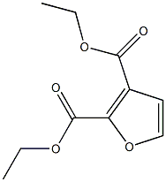 Furan-2,3-dicarboxylic acid diethyl ester 구조식 이미지