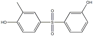 3,4'-Dihydroxy-3'-methyl[sulfonylbisbenzene] Structure