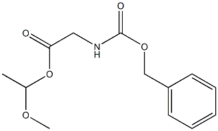 N-(Benzyloxycarbonyl)glycine 1-methoxyethyl ester 구조식 이미지