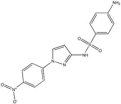N-[1-(4-Nitrophenyl)-1H-pyrazol-3-yl]-4-aminobenzenesulfonamide Structure