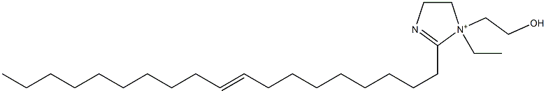 1-Ethyl-1-(2-hydroxyethyl)-2-(9-nonadecenyl)-2-imidazoline-1-ium 구조식 이미지