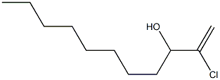 2-Chloro-1-undecen-3-ol 구조식 이미지