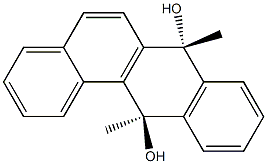 (7R,12R)-7,12-Dihydro-7,12-dimethylbenz[a]anthracene-7,12-diol Structure