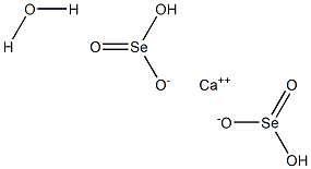 Calcium hydrogenselenite monohydrate 구조식 이미지