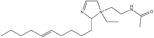 1-[2-(Acetylamino)ethyl]-2-(5-decenyl)-1-ethyl-3-imidazoline-1-ium 구조식 이미지