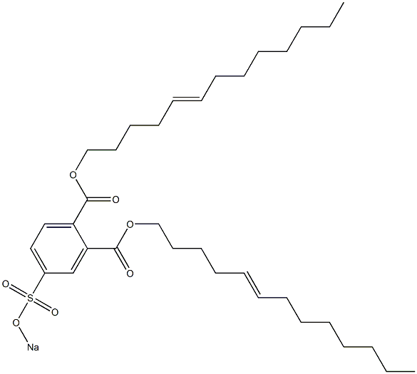 4-(Sodiosulfo)phthalic acid di(5-tridecenyl) ester 구조식 이미지