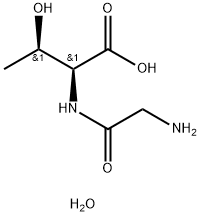 Glycyl-DL-threonine hydrate 구조식 이미지