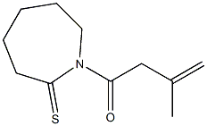 4,5,6,7-Tetrahydro-1-(3-methyl-3-butenoyl)-1H-azepine-2(3H)-thione Structure