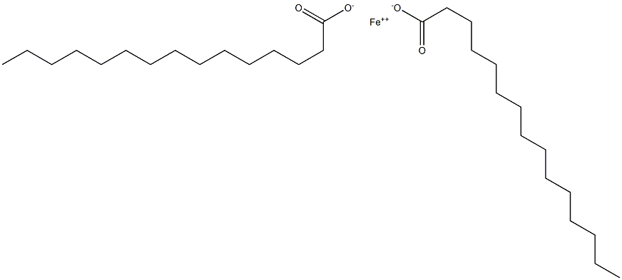 Dipentadecanoic acid iron(II) salt Structure