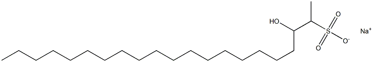 3-Hydroxyhenicosane-2-sulfonic acid sodium salt 구조식 이미지