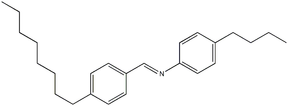 N-(4-Octylbenzylidene)-4-butylaniline 구조식 이미지