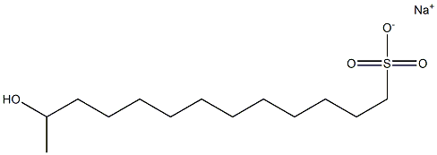 12-Hydroxytridecane-1-sulfonic acid sodium salt Structure
