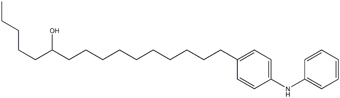 4-(11-Hydroxyhexadecyl)phenylphenylamine 구조식 이미지