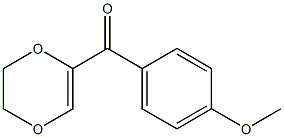 5-(4-Methoxybenzoyl)-2,3-dihydro-1,4-dioxin 구조식 이미지