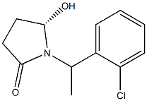 1-[(S)-1-(2-Chlorophenyl)ethyl]-5-hydroxypyrrolidin-2-one 구조식 이미지