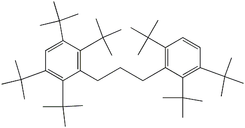 1-(2,3,5,6-Tetra-tert-butylphenyl)-3-(2,3,6-tri-tert-butylphenyl)propane 구조식 이미지