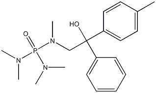 [Methyl[2-hydroxy-2-phenyl-2-(4-methylphenyl)ethyl]amino]bis(dimethylamino)phosphine oxide 구조식 이미지
